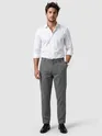 Grey Double Cloth Cotton Pants