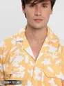 Yellow Patterned Hawaiian Shirt