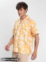 Yellow Patterned Hawaiian Shirt