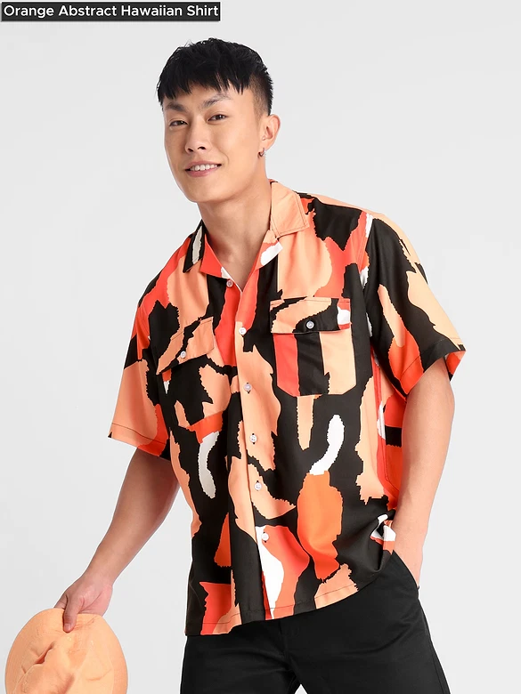 Hawaiian Shirt + Chino Shorts Combo Set