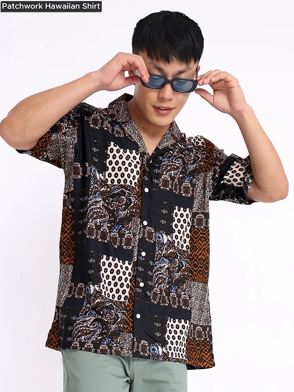 Hawaiian Shirt + Chino Shorts Combo Set