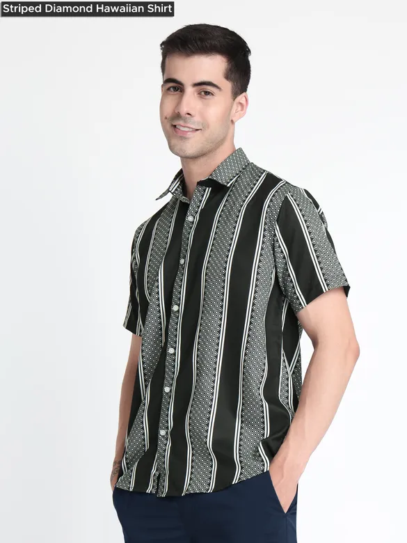 Hawaiian Shirt + Chino Shorts Combo Set