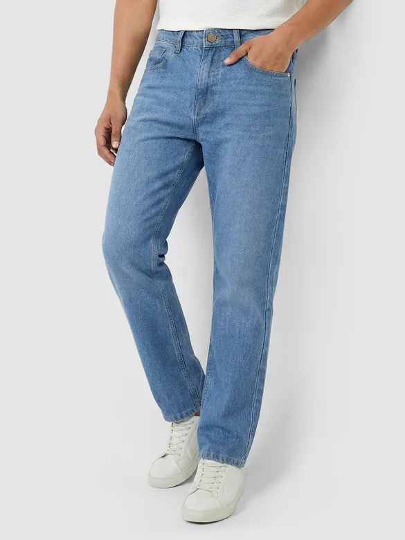 Light Blue Regular Fit Jeans