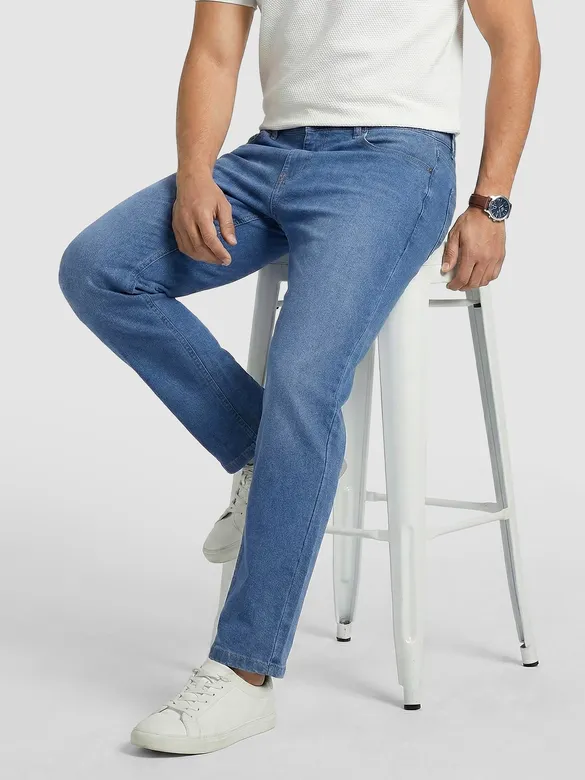 Mid Blue Regular Fit Jeans