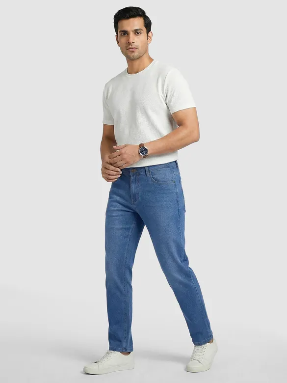 Mid Blue Regular Fit Jeans