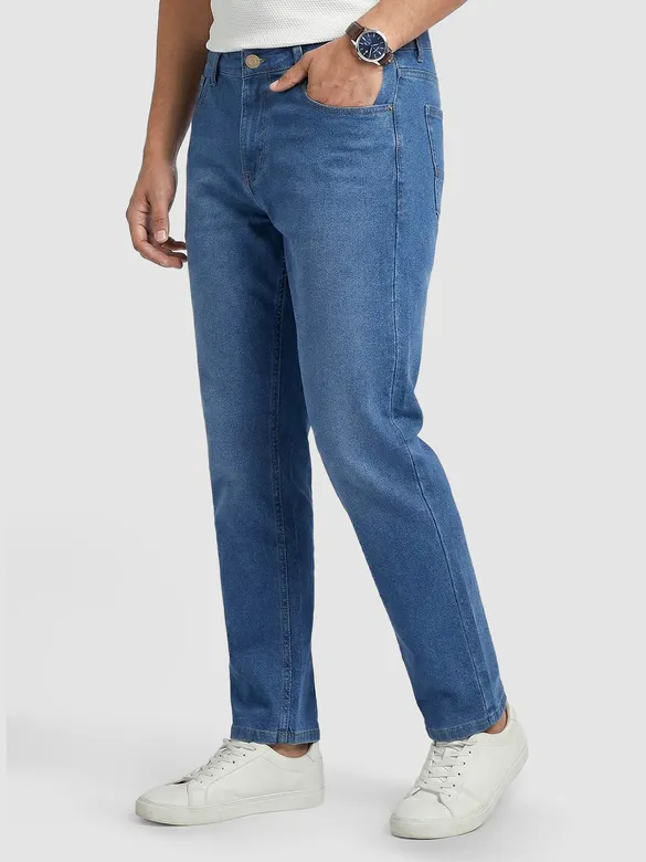 Mid Blue Regular Fit Jeans
