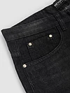 Black Distressed Baggy Fit Jeans