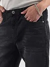 Black Whisker Bootcut Jeans