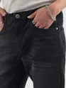 Black Whisker Bootcut Jeans