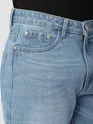 Light Blue Distressed Baggy Fit Jeans