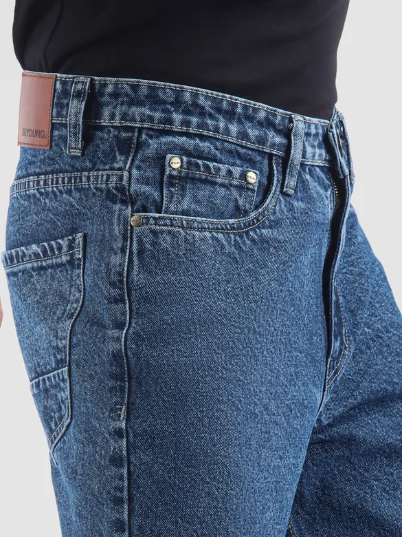 Scotch Blue Cloud Wash Baggy Fit Jeans