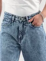 Soft Blue Cloud Wash Baggy Fit Jeans