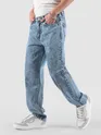 Soft Blue Cloud Wash Baggy Fit Jeans