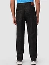 Black Cut and Sew Baggy Fit Jeans