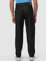 Black Cut and Sew Baggy Fit Jeans