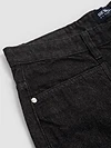 Black Cut and Sew Baggy Fit Jeans