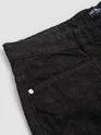 Black Cut and Sew Baggy Fit Jeans