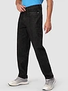 Black Cut and Sew Baggy Fit Jeans