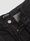 Black Cut and Sew Baggy Fit Jeans