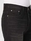 Black Whisker Baggy Fit Jeans