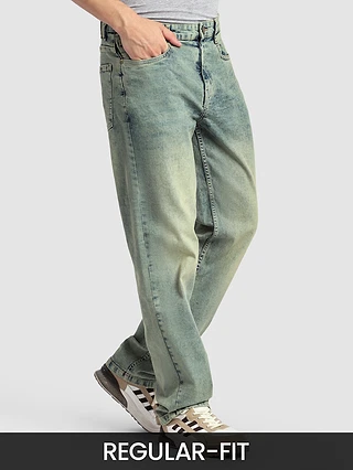Blue Jeans for Men with Regular Fit