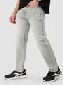 Light Grey Whisker Regular Fit Jeans