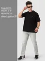 Light Grey Whisker Regular Fit Jeans