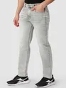 Light Grey Whisker Regular Fit Jeans