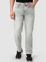 Light Grey Whisker Regular Fit Jeans
