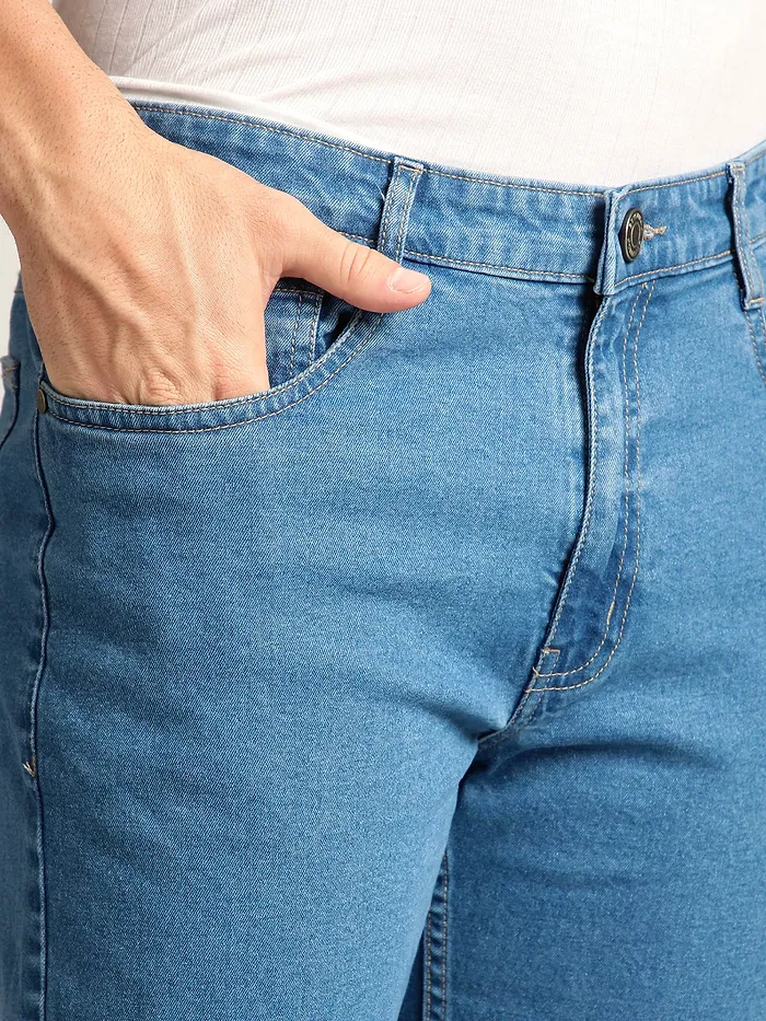 Mid Blue Ombre Bootcut Jeans