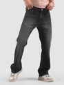 Black Saddle Stitch Bootcut Jeans