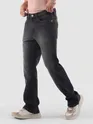 Black Saddle Stitch Bootcut Jeans