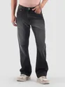 Black Saddle Stitch Bootcut Jeans