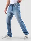Soft Blue Saddle Stitch Bootcut Jeans