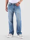Soft Blue Saddle Stitch Bootcut Jeans