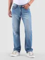 Soft Blue Saddle Stitch Bootcut Jeans