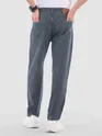 Grey Over Dyed Baggy Fit Jeans