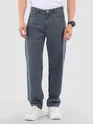 Grey Over Dyed Baggy Fit Jeans