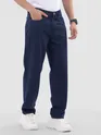 Indigo Blue Over Dyed Baggy Fit Jeans