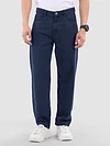 Indigo Blue Over Dyed Baggy Fit Jeans