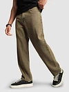 Tinted Brown Over Dyed Baggy Fit Jeans