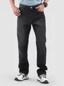 Black Spray Washed Regular Fit Jeans