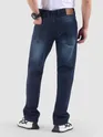 Dark Blue Spray Washed Regular Fit Jeans