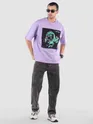 Black Cloud Wash Mid Rise Baggy Fit Jeans