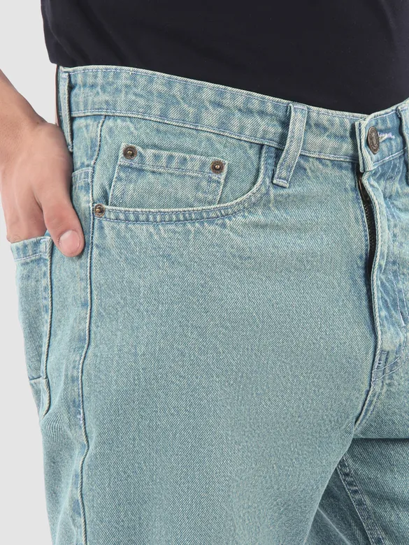 Green Tinted Baggy Fit Jeans