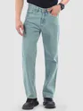 Green Tinted Baggy Fit Jeans