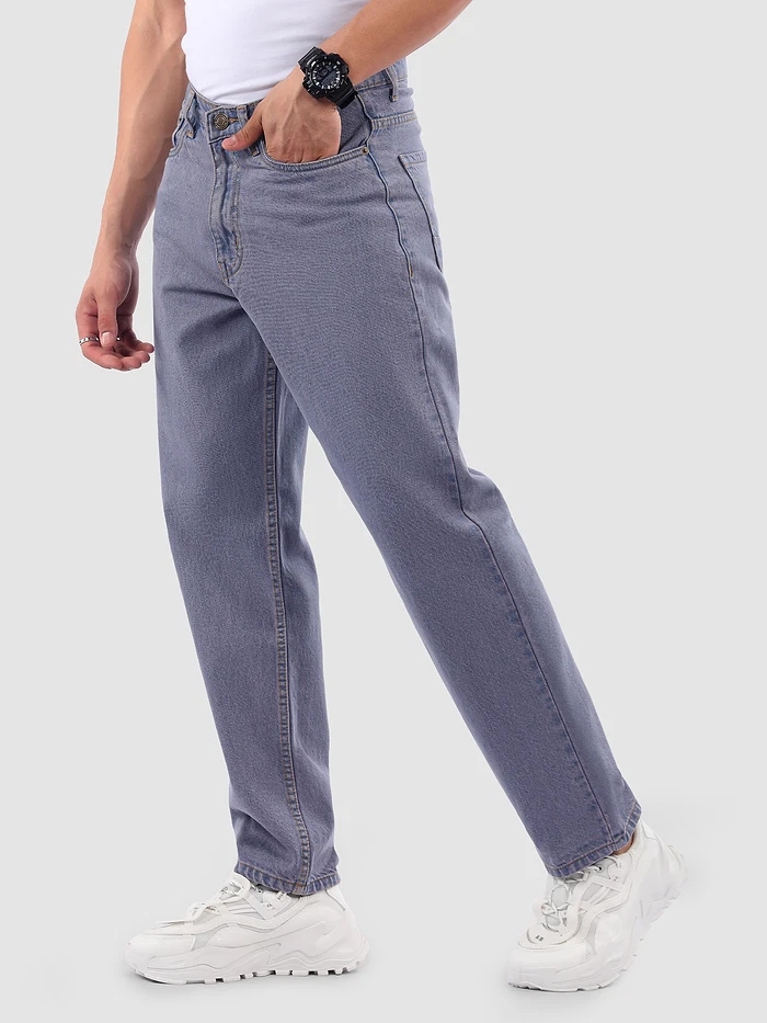 Purple Baggy Fit Jeans
