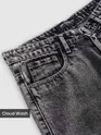Black Cloud Wash Mid Rise Baggy Fit Jeans
