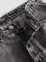 Black Cloud Wash Mid Rise Baggy Fit Jeans