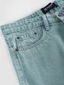 Green Tinted Baggy Fit Jeans